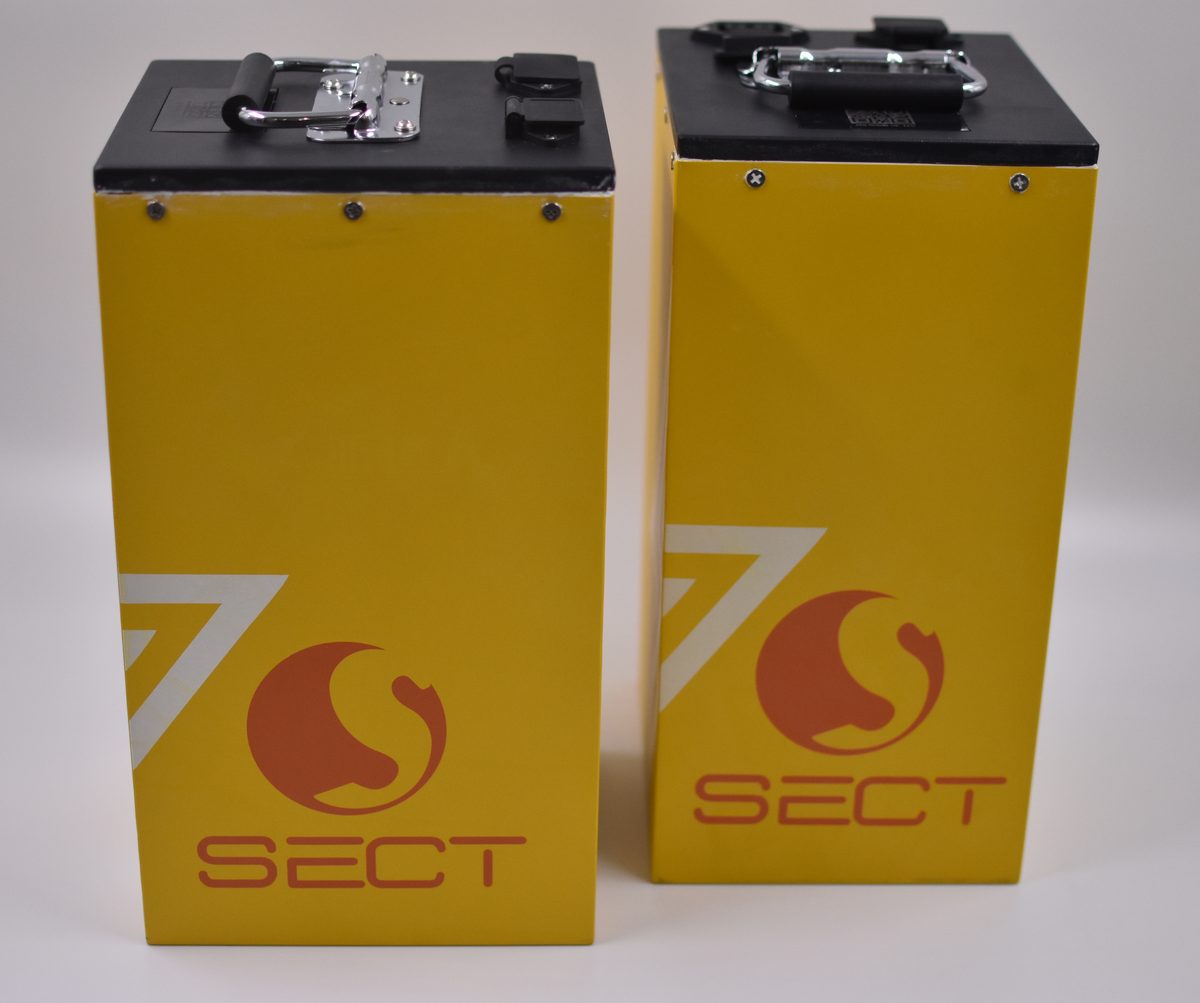 SECT swappable motorcycle batteries