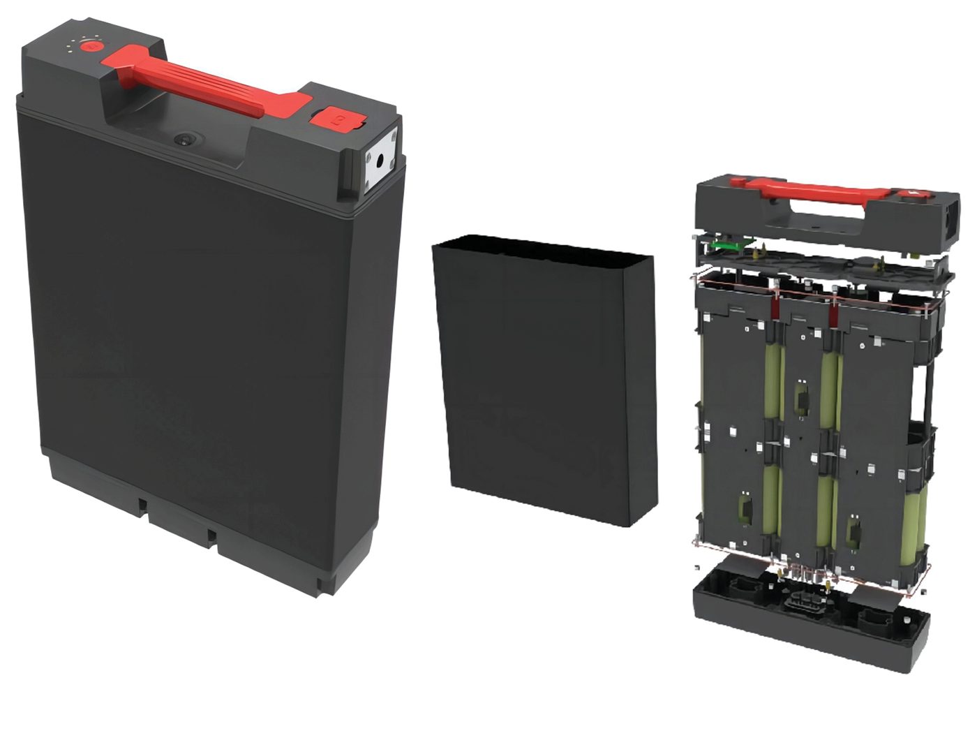 Lithium battery pack, hot swap 2–7, for cargo bike, moped and motorcycle