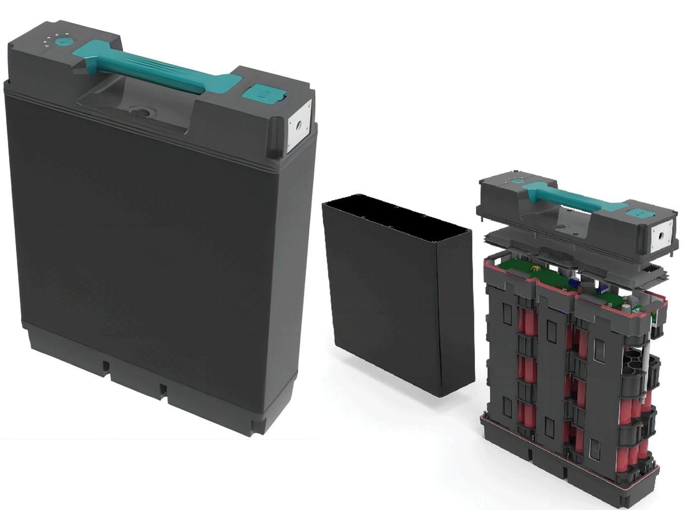 Lithium battery pack, hot swap 2–7, for moped and motorcycle